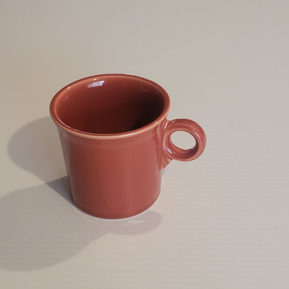 Fiesta Ware Persimmon Red Mug Ring Handle Homer Laughlin USA